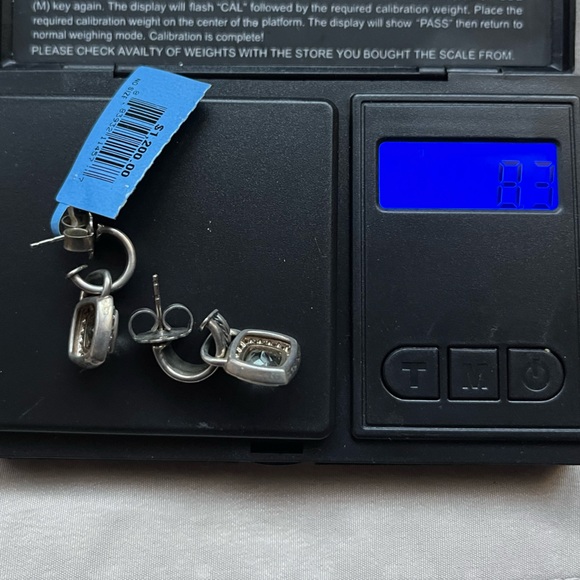 David Yurman Wheaton Prasiolite / Diamond Earrings - Picture 4 of 4